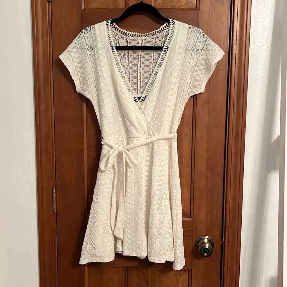 B. Darlin White Lace Mini Dress